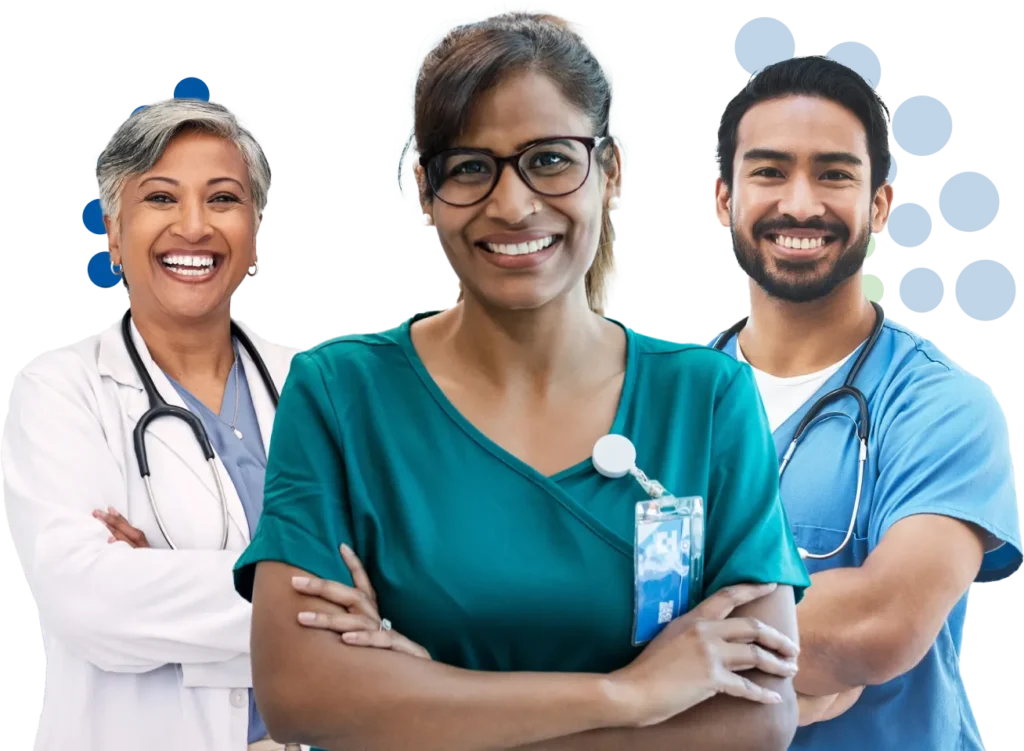 Hero doctors and phone image